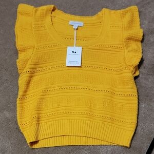 Free Assembly Yellow Knit Sweater